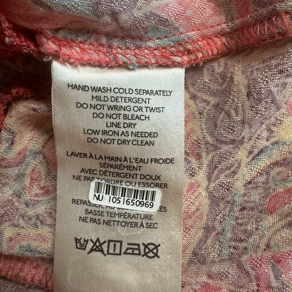 XL Free People Falling For You boho long sleeve blouse in Excellent condition XL - Picture 7 of 9